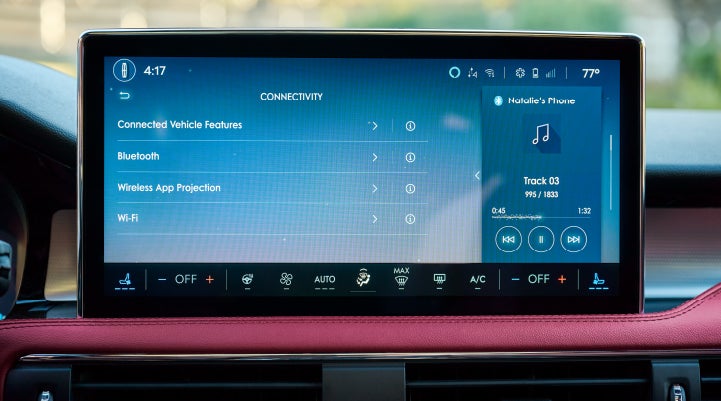 The center display of a 2026 Lincoln Corsair® SUV displays driver information. | Mike Carpino Lincoln in Pittsburg KS