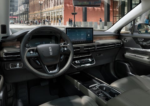 The interior dashboard of 2026 Lincoln Corsair® SUV is shown here. | Mike Carpino Lincoln in Pittsburg KS