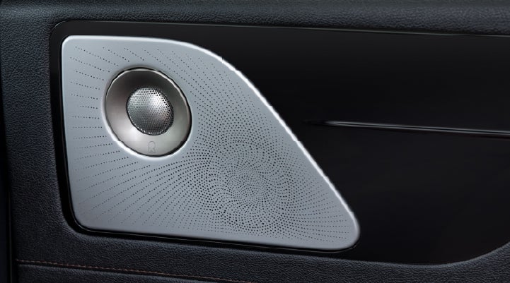 A close-up view of the available Revel® Ultima 3D Audio System. | Mike Carpino Lincoln in Pittsburg KS