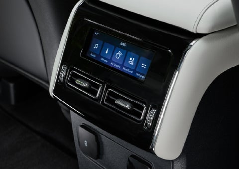 The second row touch screen displays audio and temperature control settings. | Mike Carpino Lincoln in Pittsburg KS